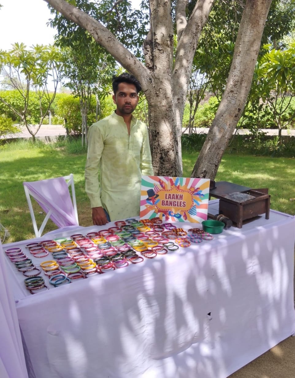 Live Heating Laakh Bangles Artisan Demonstration Pushkar