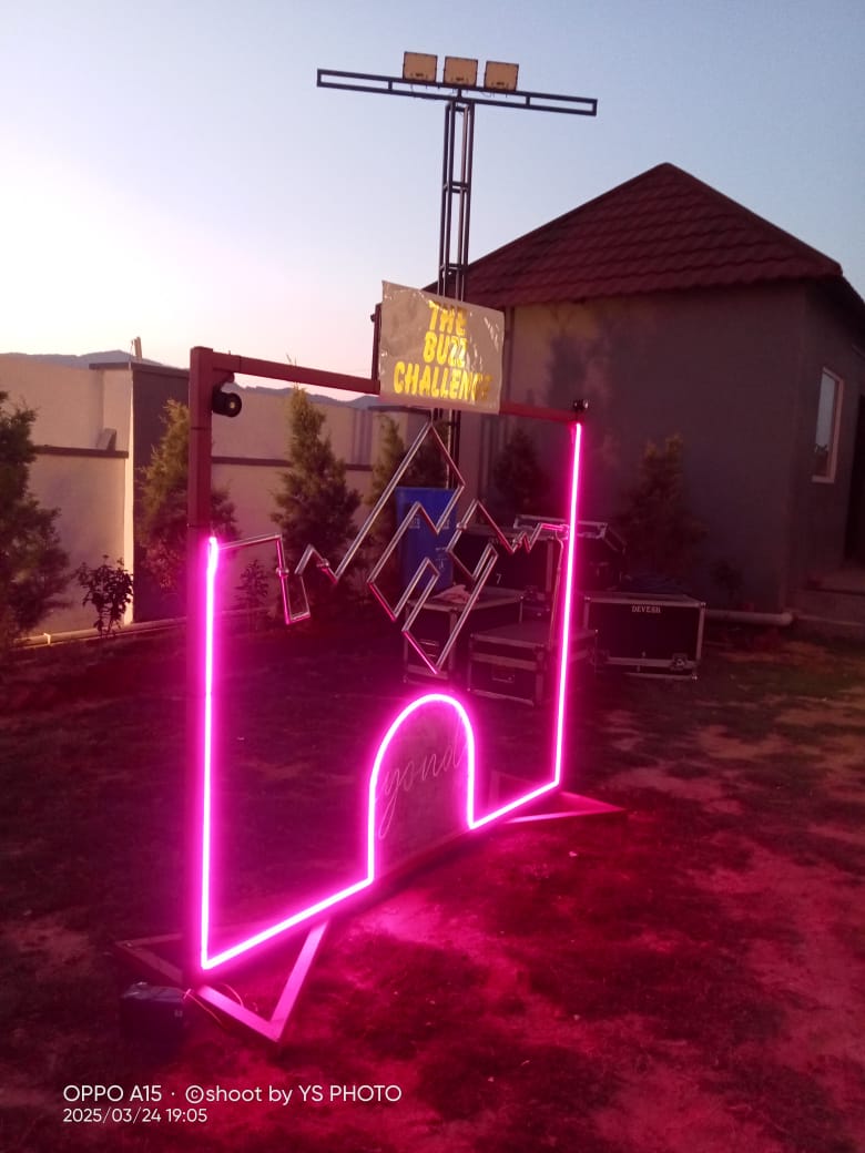Neon Steady-Hand Buzz Wire Game Pushkar