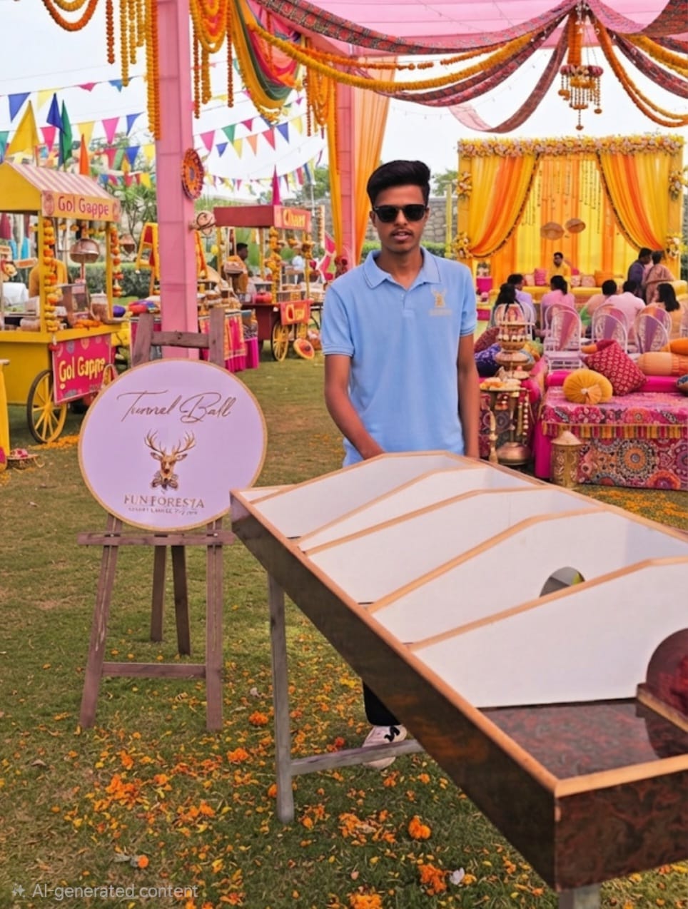 Tunnel Ball Incline Game Setup Rajasthan