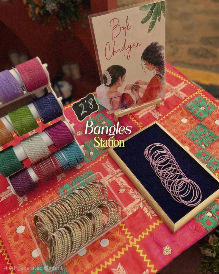 Curated Bangles Station Wedding Counter Pushkar