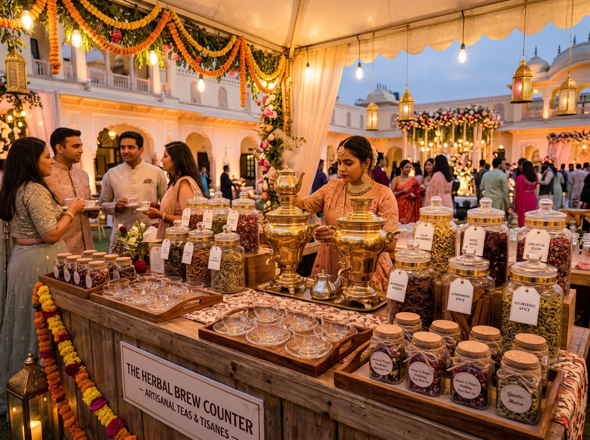 Herbal Tea Counter Event Service Pushkar Rajasthan